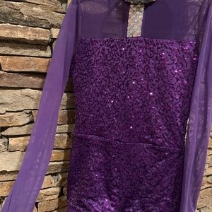 Purple sequence dance or skate